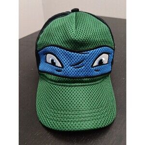 Leonardo Teenage Mutant Ninja Turtle Hat Youth One Size Cap TMNT Green Blue